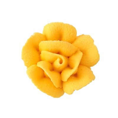 Medium Royal Icing Rose - Golden Yellow